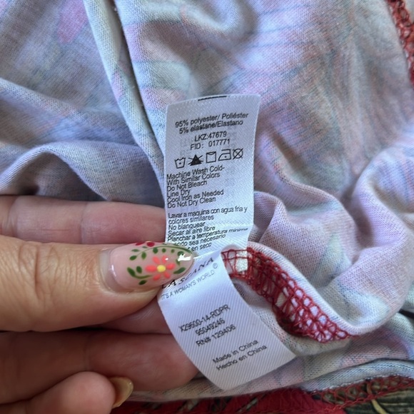 Tropical Floral Lightweight Flowy Vacation Resort Maxi Dress | XL 14 - Picture 10 of 12